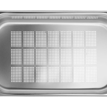 Stainless steel Gastronorm pan 1/1 100 mm Kitchen Line perforated 1/box
