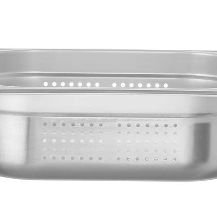 Gastronormbak rvs 1/2 100 mmKitchen Line geperforeerd 1/box