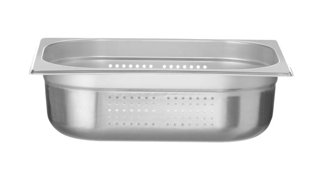 Gastronormbak rvs 1/2 100 mmKitchen Line geperforeerd 1/box