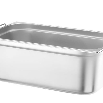 Hendi gastronormbak 1/1 200 mm rvs met handgrepen – diepe GN-bak voor buffet en grootkeuken