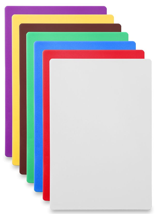 Cutting board 600x400x18 mm red meat HDPE 500 1/box
