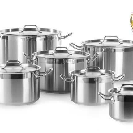 Cooking pot, with lid, 360x230 mm, 23.5L, for pasta insert, Profi Line 1/