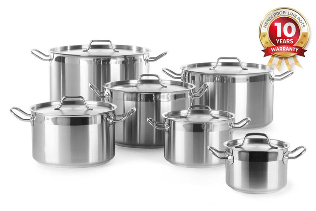 Cooking pot, with lid, 360x230 mm, 23.5L, for pasta insert, Profi Line 1/