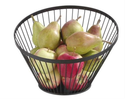Hendi fruitkorf zwart – decoratieve mand voor fruit en brood op buffet en in restaurant