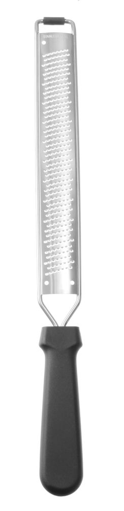 Hendi smalle rasp rvs fijn 35x220/390 mm met PP-greep – fijne rasp voor kaas, citrus en nootmuskaat
