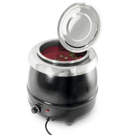 Soup kettle black Hendi 8 l 340x360 mm 230V 435W 1/box