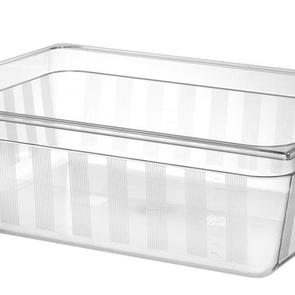 Gastronormbak2/1 polycarbonaat transparant 1/box
