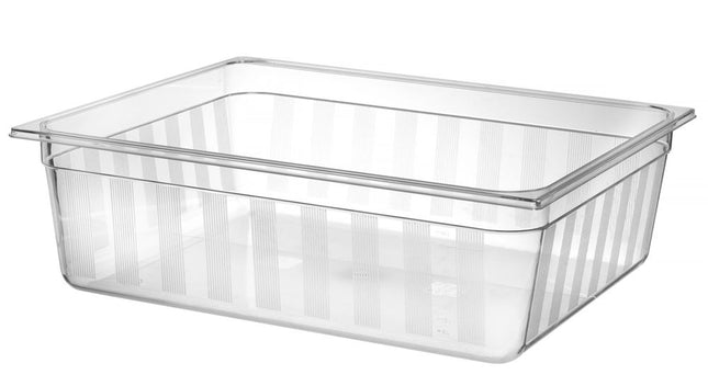 Gastronormbak2/1 polycarbonaat transparant 1/box