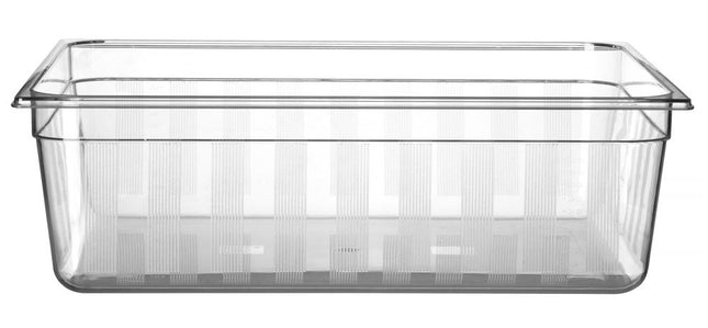 Gastronormbak2/1 polycarbonaat transparant 1/box