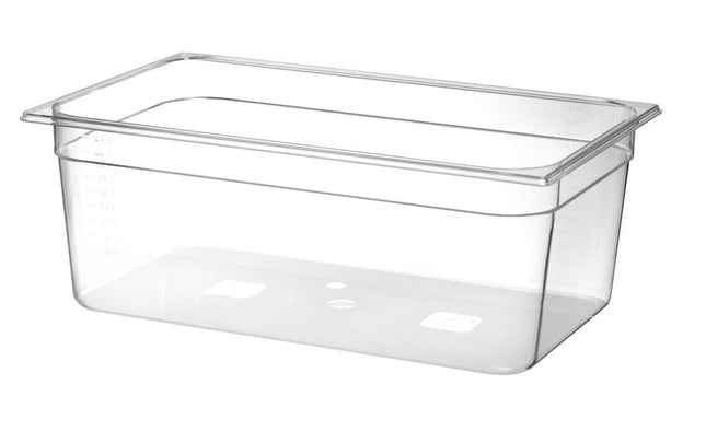 Gastronormbak 1/1 200 mmpolycarbonaat transparant 1/box