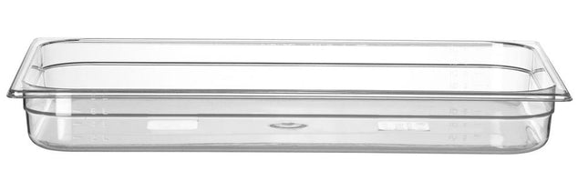 Gastronormbak 1/1 65 mmpolycarbonaat transparant 1/box