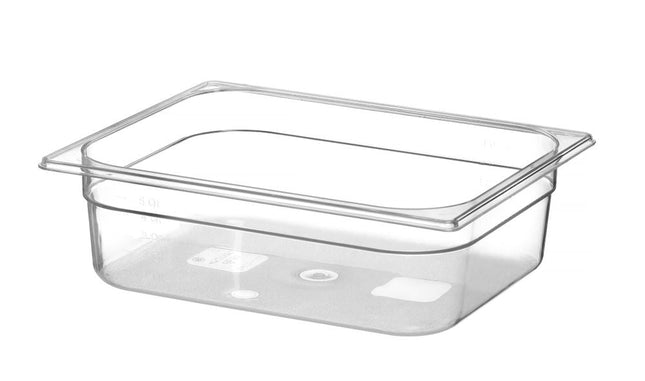 Gastronormbak 1/2 100 mmpolycarbonaat transparant 1/box