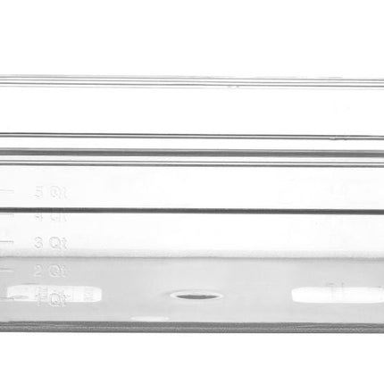 Gastronormbak 1/2 100 mmpolycarbonaat transparant 1/box