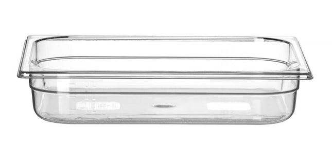 Gastronormbak 1/2 65 mmpolycarbonaat transparant 1/box