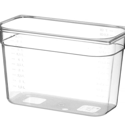Gastronormbak 1/3 65 mmpolycarbonaat transparant 1/box