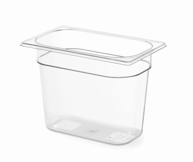 Gastronormbak 1/4 200 mmpolycarbonaat transparant 1/box