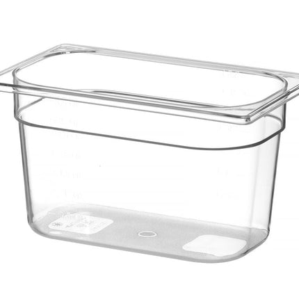 Gastronorm container 1/4 150 mm transparent 1/box
