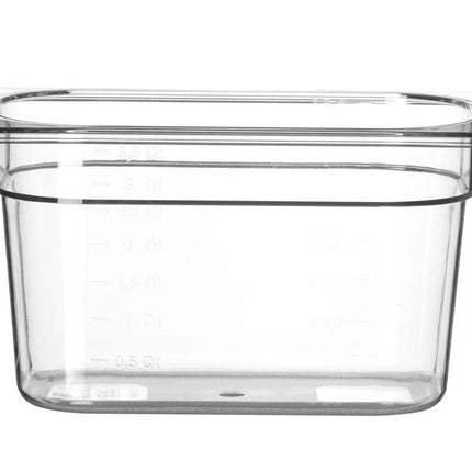 Gastronorm container 1/4 150 mm transparent 1/box