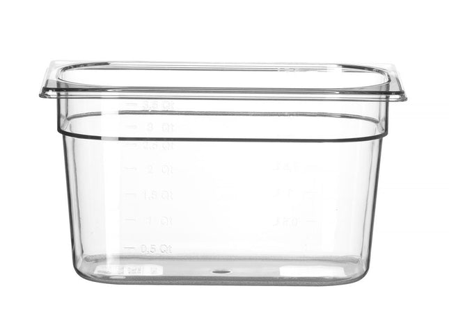 Gastronormbak1/4 150 mm transparant 1/box
