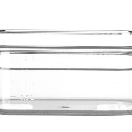 Gastronormbak 1/4 100 mmpolycarbonaat transparant 1/box