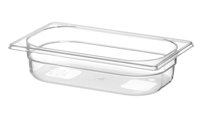 Gastronormbak 1/4 65 mmpolycarbonaat transparant 1/box