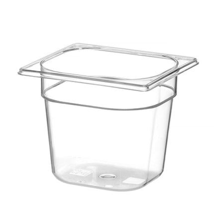 Gastronorm container 1/6 150 mm polycarbonate transparent 1/box