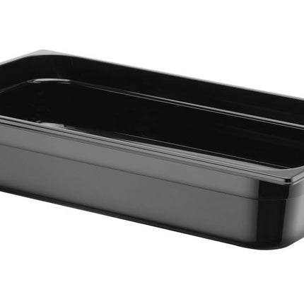 Gastronorm Container 1/1 100 mm Polycarbonate black 1/box