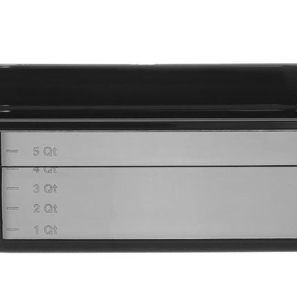 Gastronormbak1/2 100 mm polycarbonaat zwart 1/box