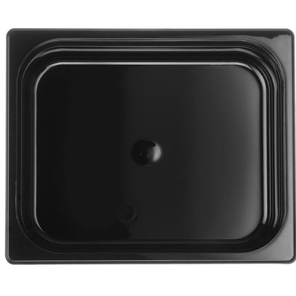 Gastronormbak1/2 65 mm polycarbonaat zwart 1/box