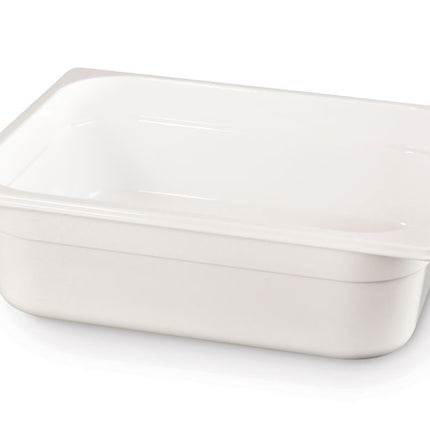 Gastronormbak1/2 100 mm polycarbonaat wit 1/box