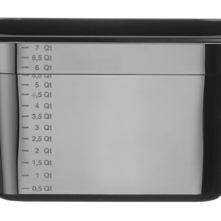 Gastronorm container 1/3 200 mm polycarbonate black 1/box