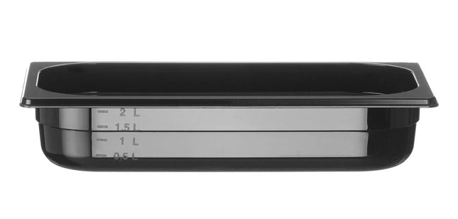 Gastronormbak1/3 265 mm polycarbonaat zwart 1/box