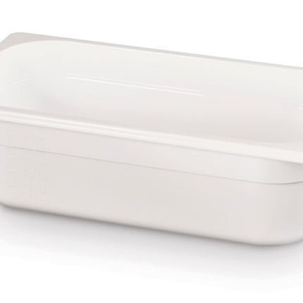Gastronormbak1/3 100 mm polycarbonaat wit 1/box