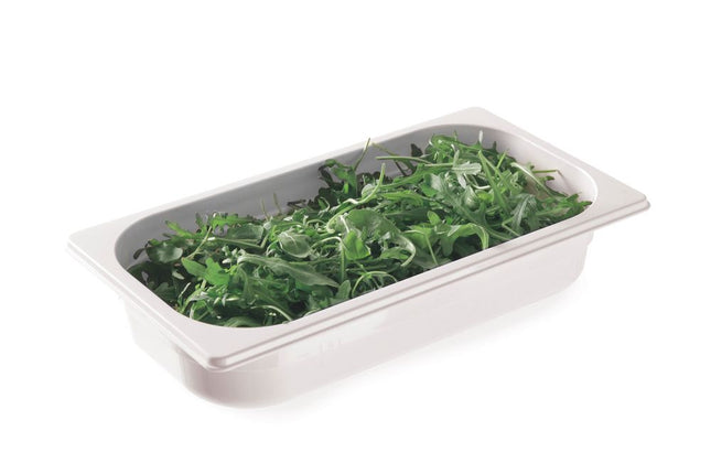 Gastronormbak1/3 65 mm polycarbonaat wit 1/box