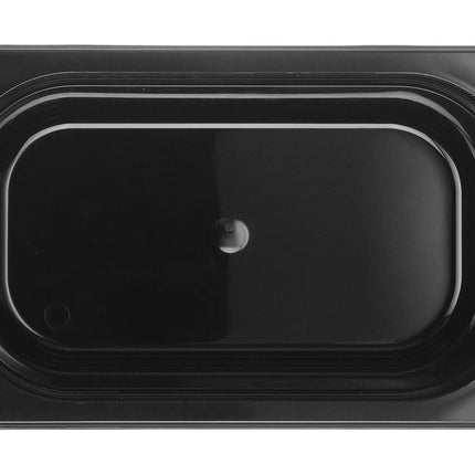 Gastronorm container 1/4 150 mm polycarbonate black 1/box