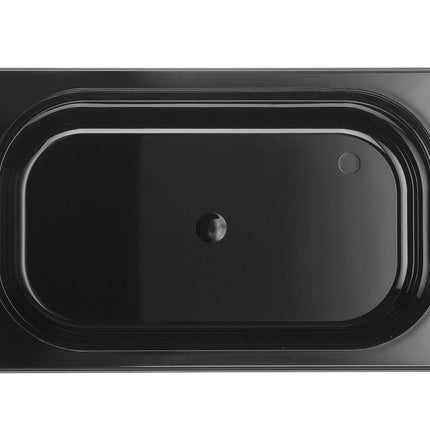 Gastronormbak1/4 65 mm polycarbonaat zwart 1/box