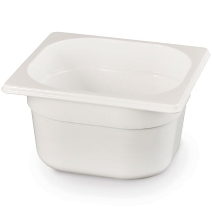 Gastronormbak1/6 150 mmpolycarbonaat wit 1/box