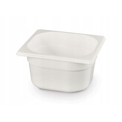 Gastronormbak1/6 65 mm polycarbonaat wit 1/box