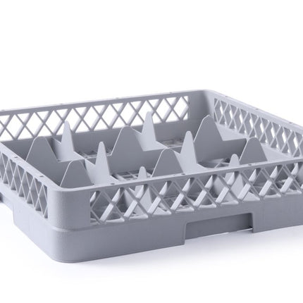 Hendi vaatwaskorf 9 vaks, vak 151x151x88 mm – korf voor karaffen en grote glazen in de horeca