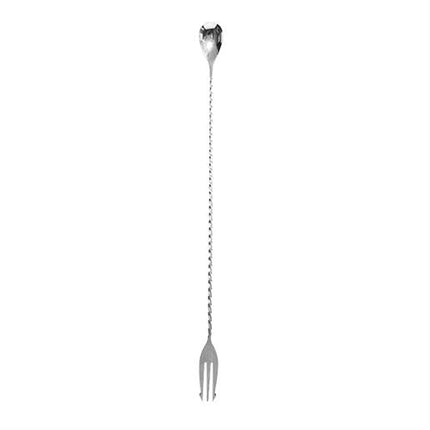 APS Ronin gedraaide barlepel met vorkuiteinde 40 cm - roerlepel voor bartenders