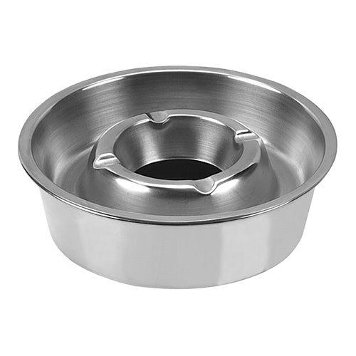 Terrasasbak 14 cm, Geheel RVS