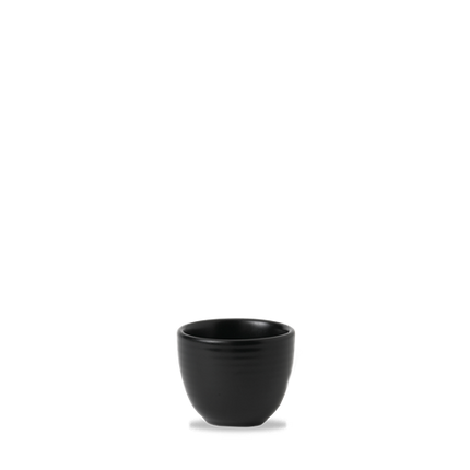 Dudson Evo Jet proefkopje 75 ml – gitzwart porseleinen proefkopje voor de horeca
