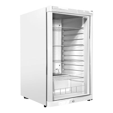 Refrigerator 130L with Glass Door White