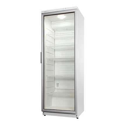 EMGA koelkast hoog 350 liter met glasdeur – ruime displaykoeler voor café en bar