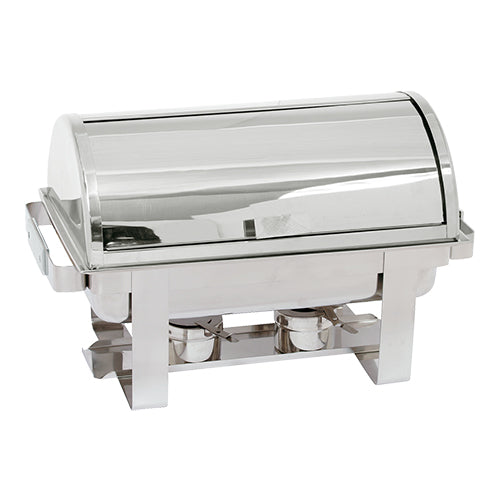 EMGA chafing dish 1/1 GN Roll-Top – warmhoudschaal met wegrollend deksel voor buffet