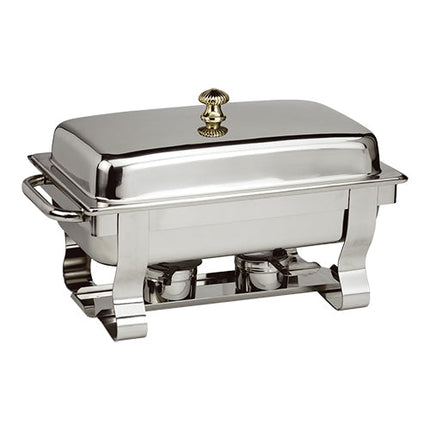 EMGA chafing dish 1/1 GN Deluxe – luxe RVS warmhoudschaal voor hotel en restaurant