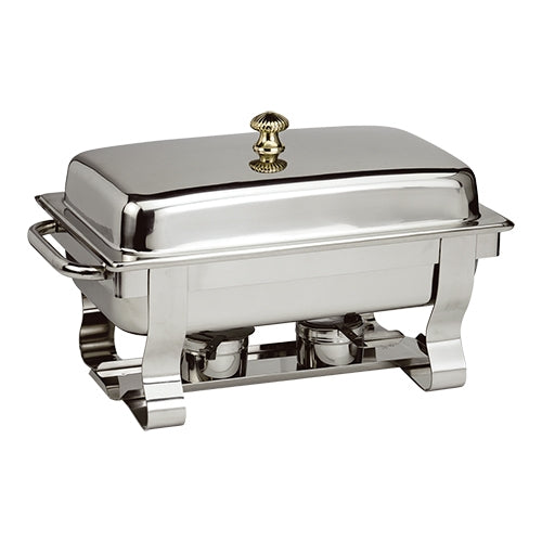 EMGA chafing dish 1/1 GN Deluxe – luxe RVS warmhoudschaal voor hotel en restaurant