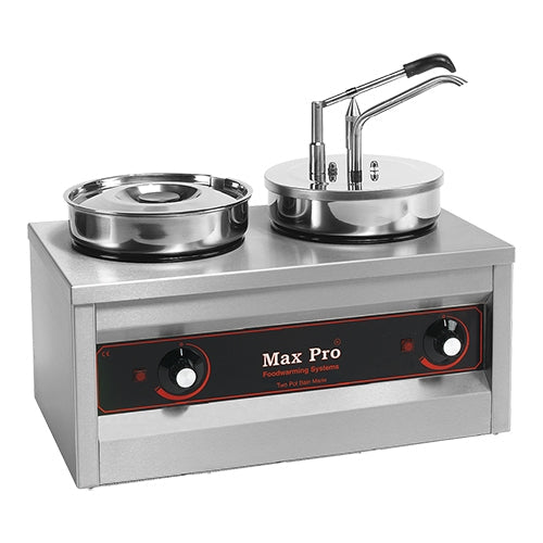 EMGA Maxpro Hot Dispenser II – dubbele warme dispenser voor soep en sauzen in de horeca