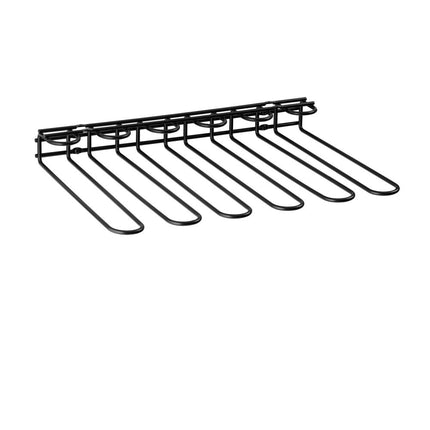 APS glazenrail zwart 45 x 32 cm - ophangrail voor glazen boven de bar