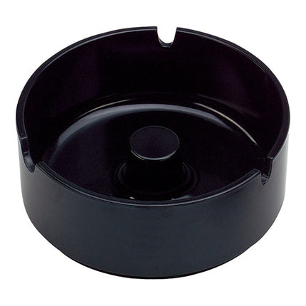 EMGA melamine asbak 10 cm zwart – compacte asbak voor terras en horeca